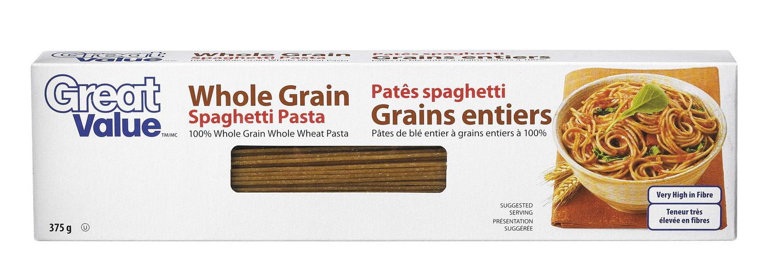 Great Value Whole Grain Spaghetti Pasta Walmart Canada
