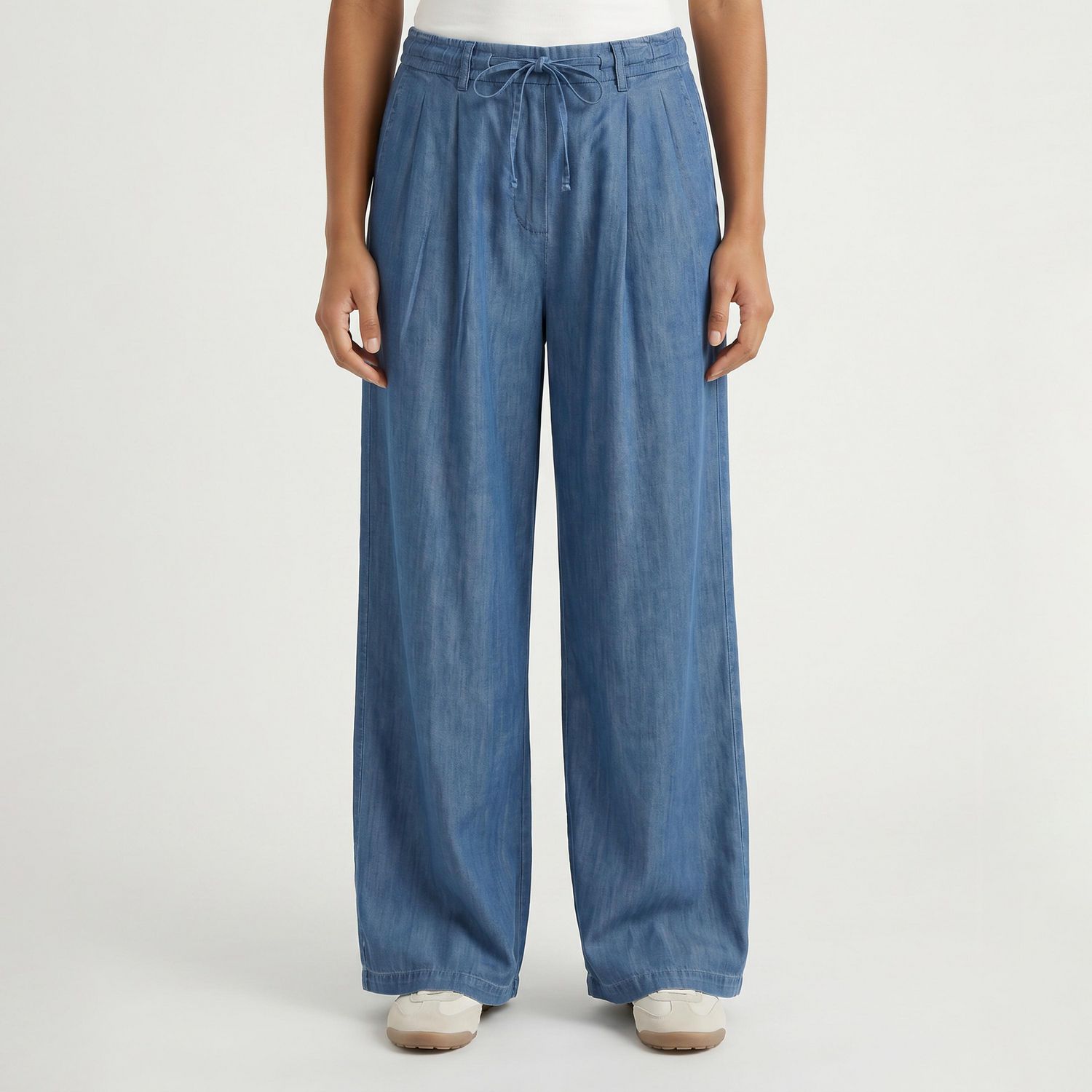 Devoted, Pantalon plissé à nouer sur le devant, tailles TP TG