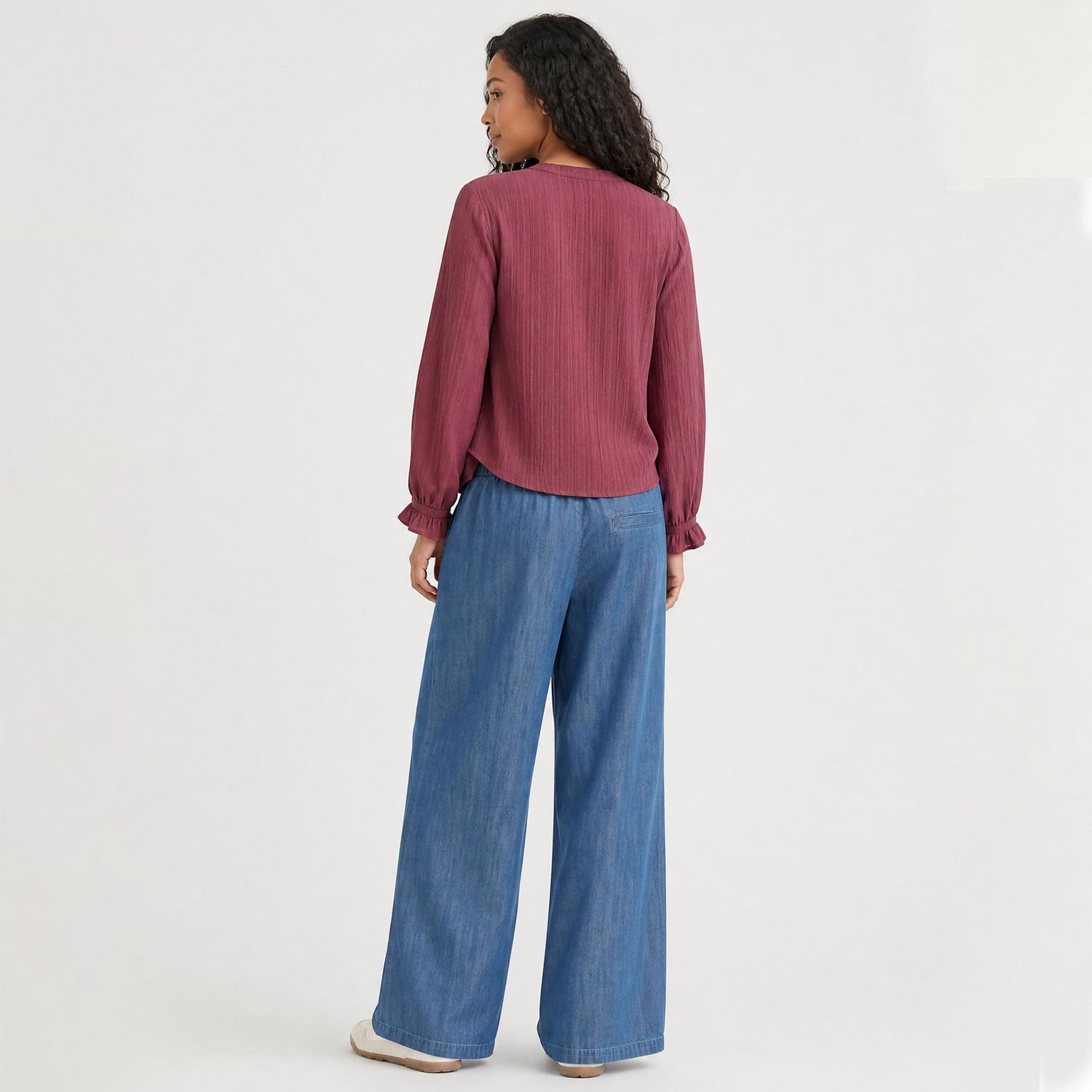 Devoted, Pantalon plissé à nouer sur le devant, tailles TP TG