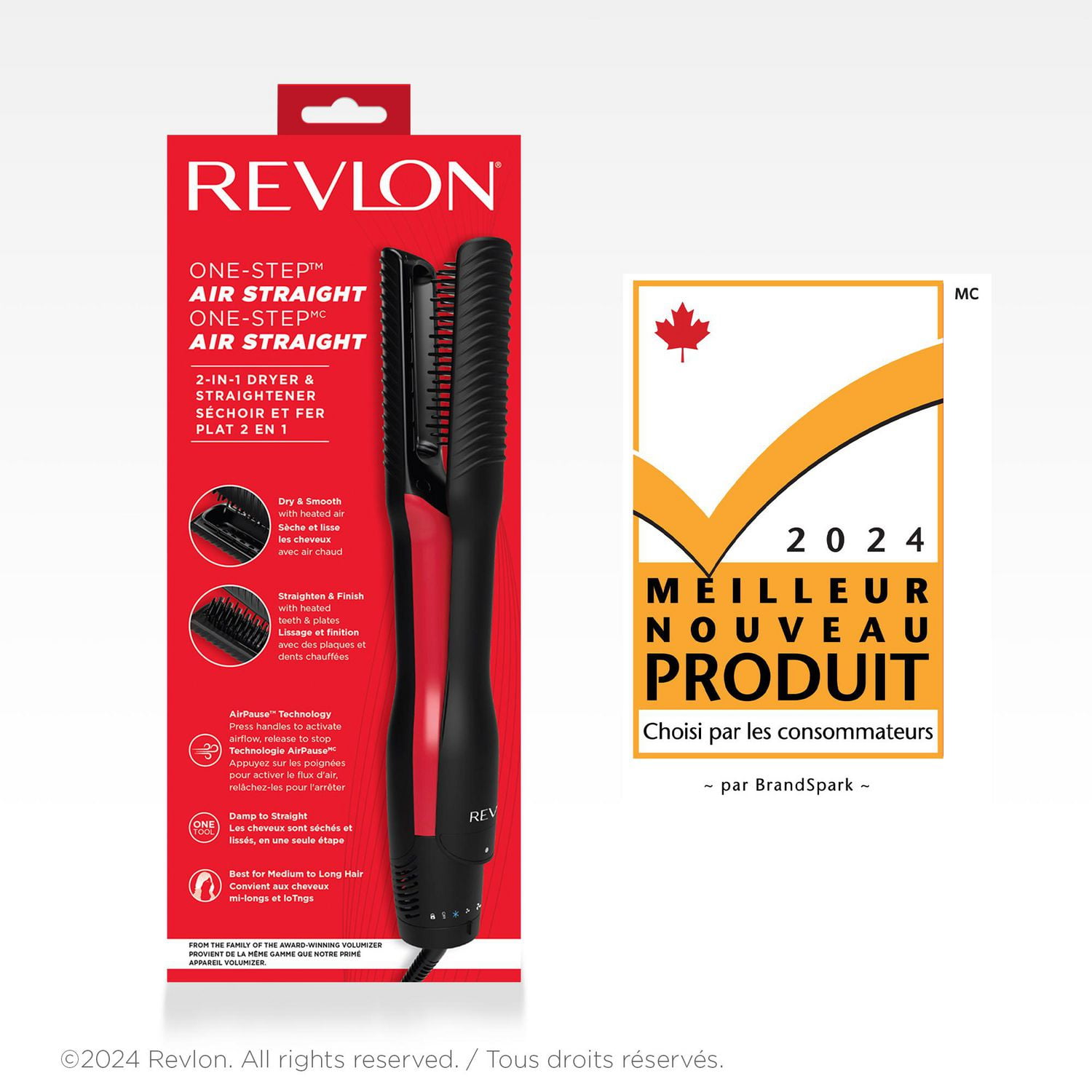 Revlon One Step Air Straight 2 in 1 Dryer and Straightener Walmart