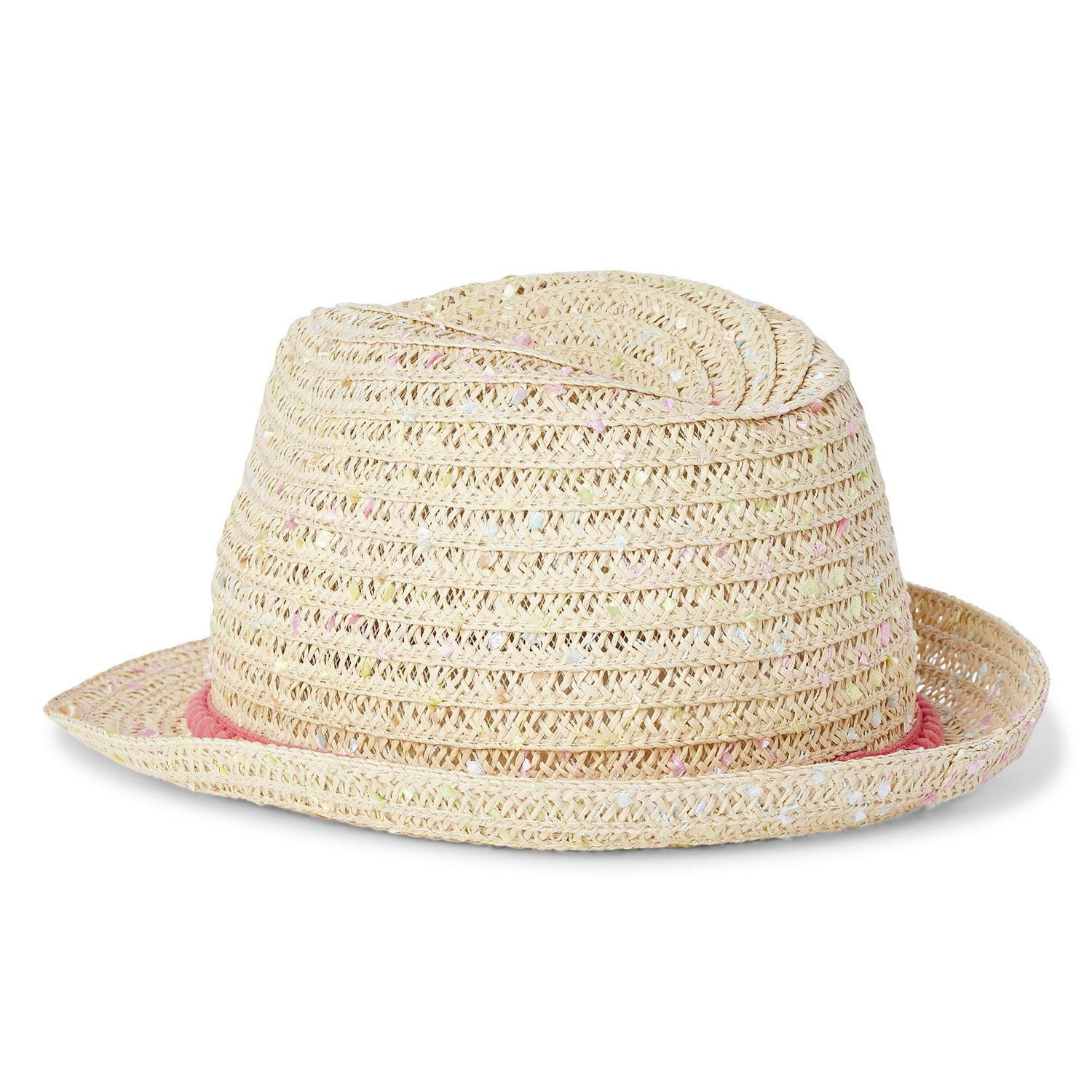 Fedora en paille mouchetée George pour filles
