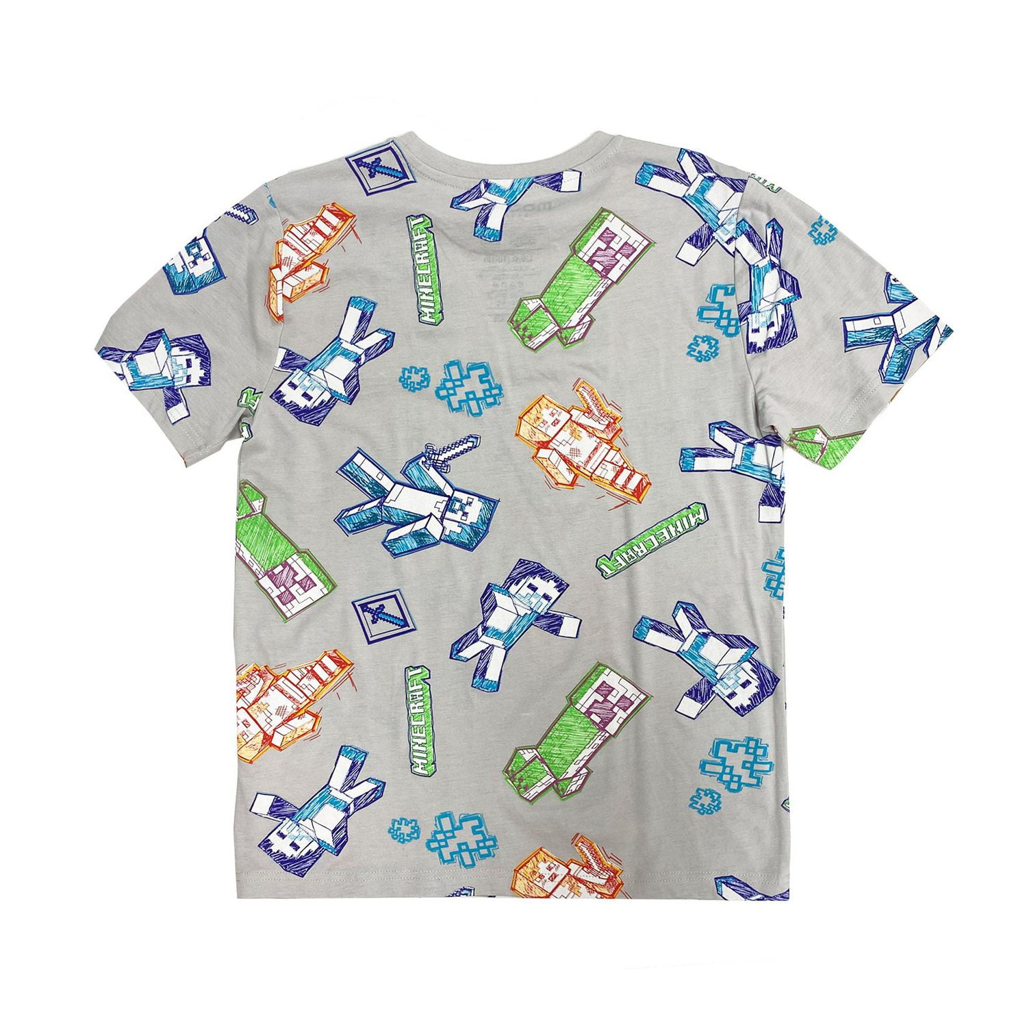 Minecraft Boys Doodle Short Sleeve T-Shirt