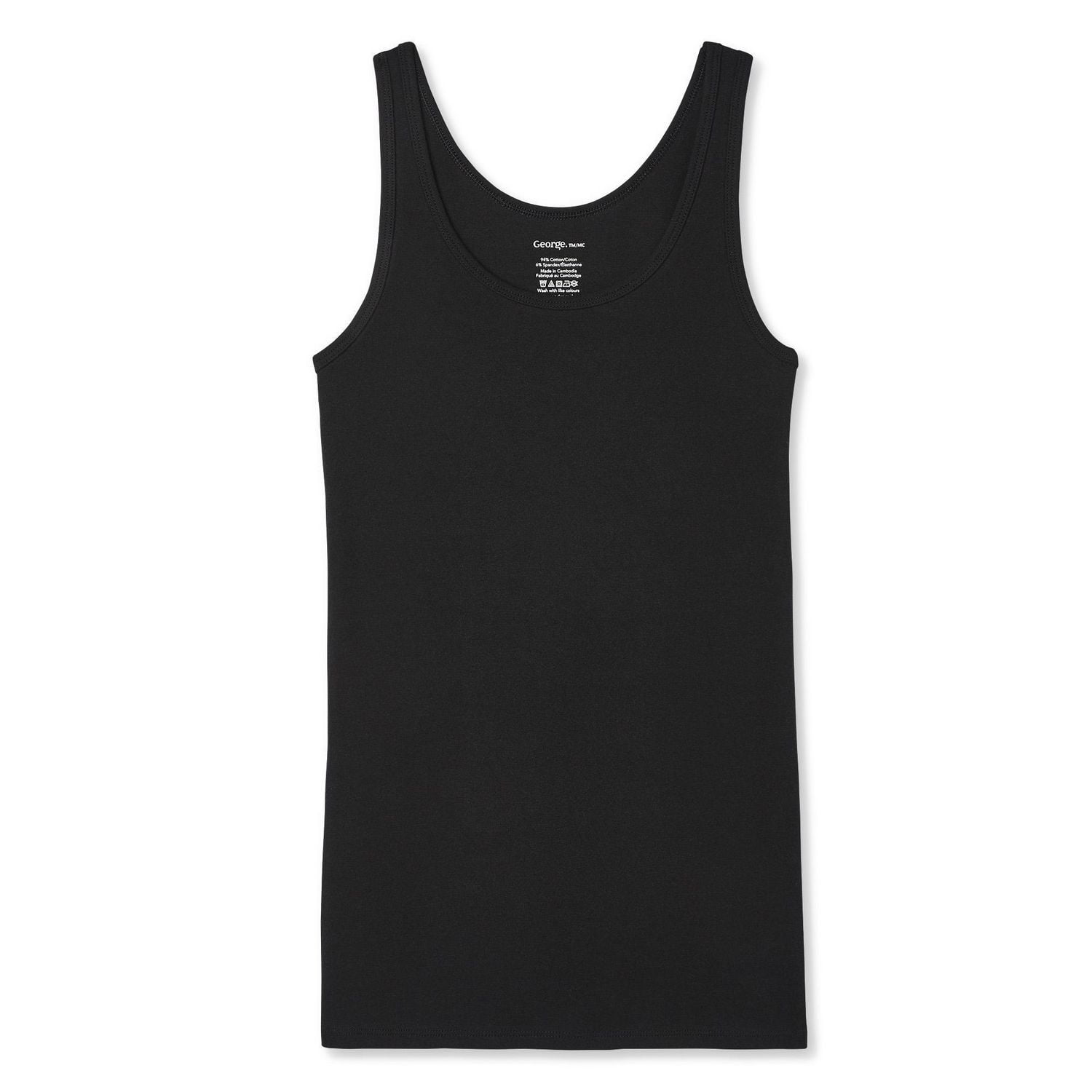 Débardeur de base côtelé George pour femmes Tailles TP-TTG