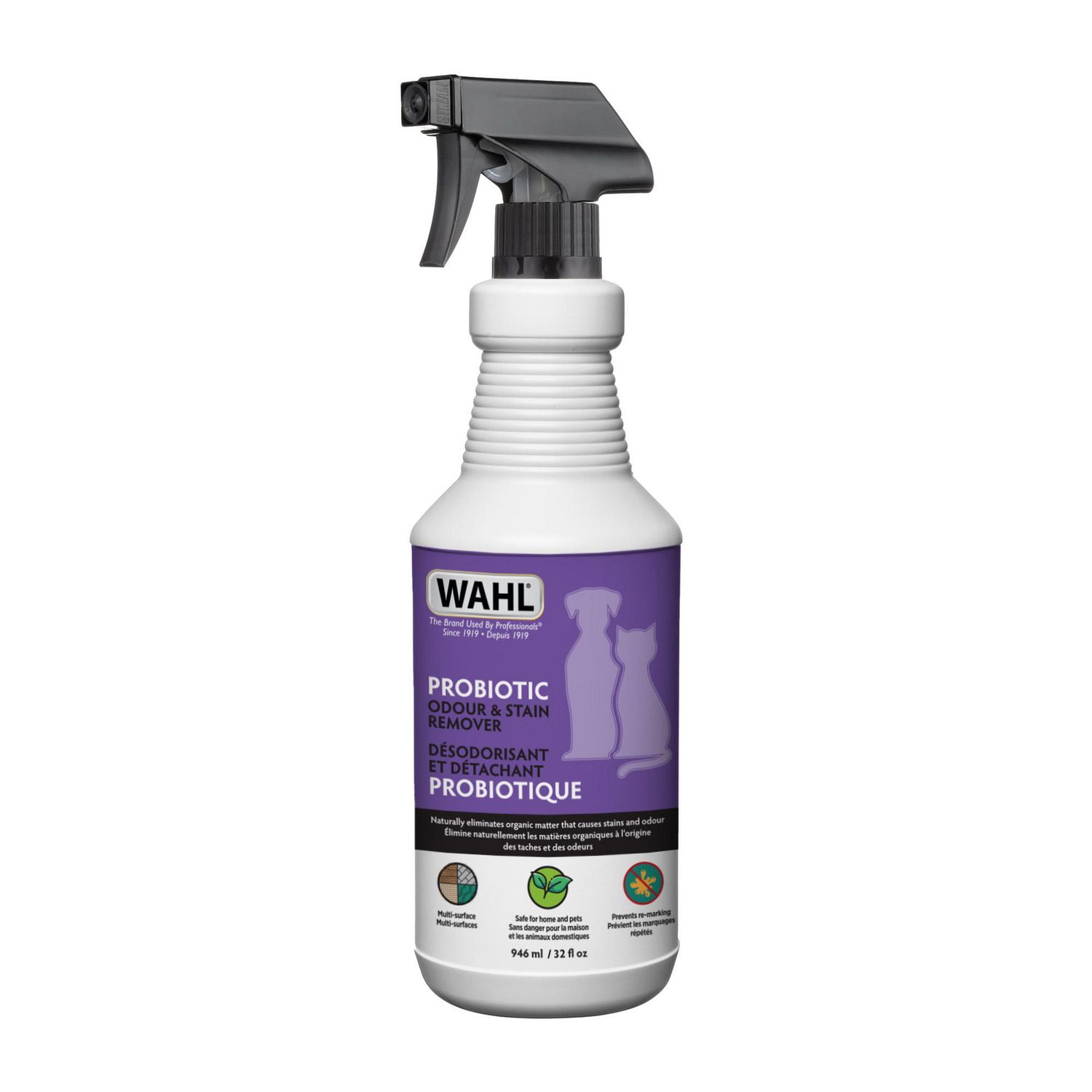 Wahl PROBIOTIC Pet Odour Stain Remover Naturally eliminates