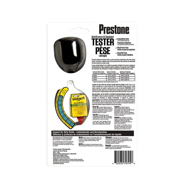 Prestone Antifreeze Coolant Tester AF-1420 Ethylene Glycol AF 1420P AF  1420P