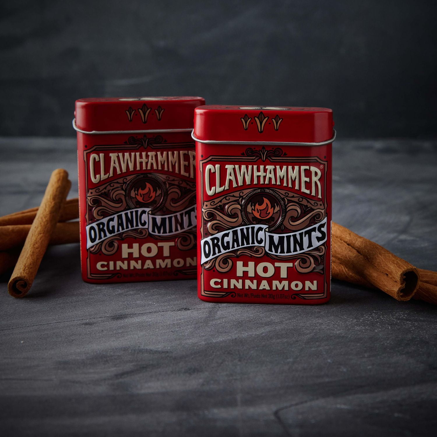 Clawhammer Certified Organic Mints - Hot Cinnamon, For The Strong & Spicy Mint Lover