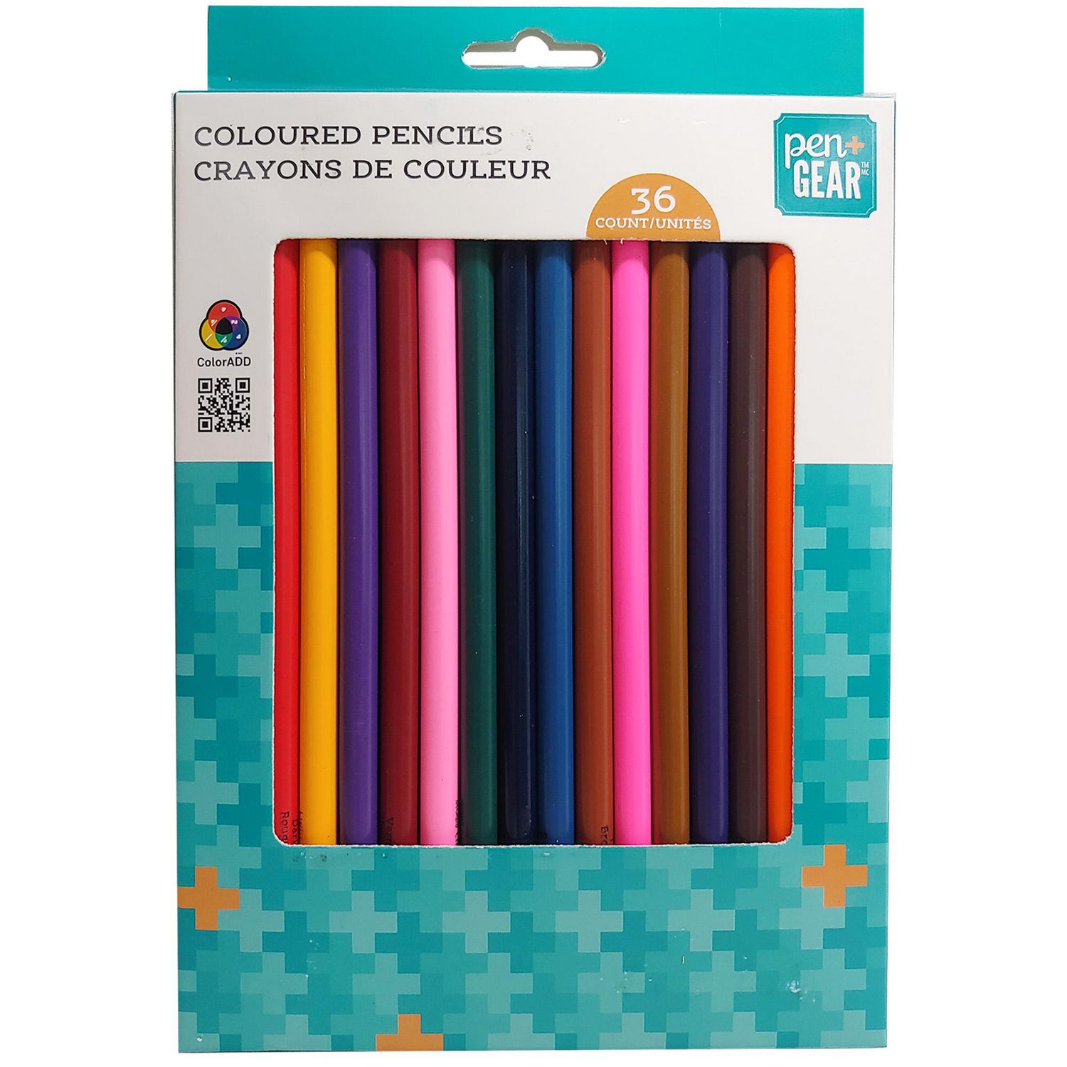 Ens. 36 crayons de couleur boitier métallique