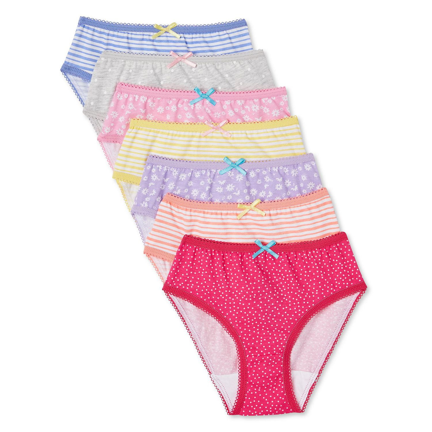 Toddler Underwear Kids Undies Girls Cotton Panties Size 3-4T (Pack of 6)