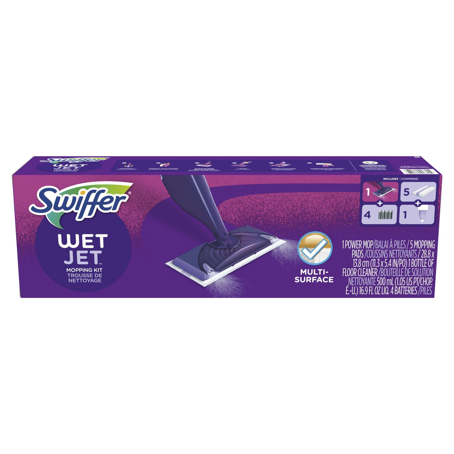 Swiffer WetJet Hardwood Floor Spray Mop Starter Kit | Walmart Canada