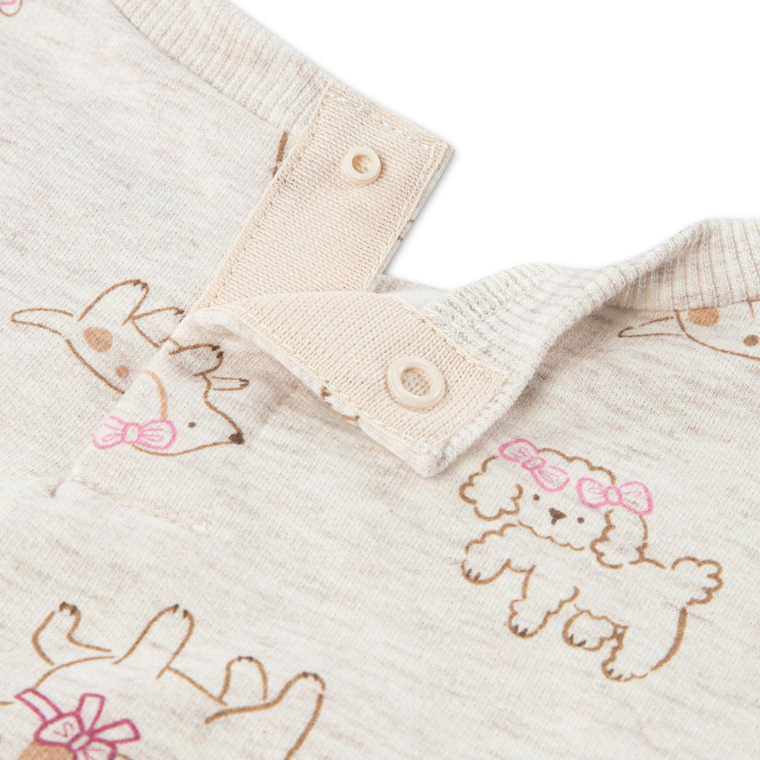 Ensemble de 2 pièces Huggies pour Bébé Fille: Haut à Manches Longues et Pantalon en Molleton