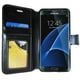 Étui portefeuille Exian pour Galaxy S7 Edge en noir – image 2 sur 2