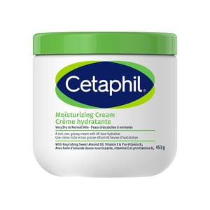 Cetaphil Moisturizing Crème non grasse, hydratant pour peau sèche à très sèche, sensible 48-Hour Hydratation. Dermatologue recommandé
