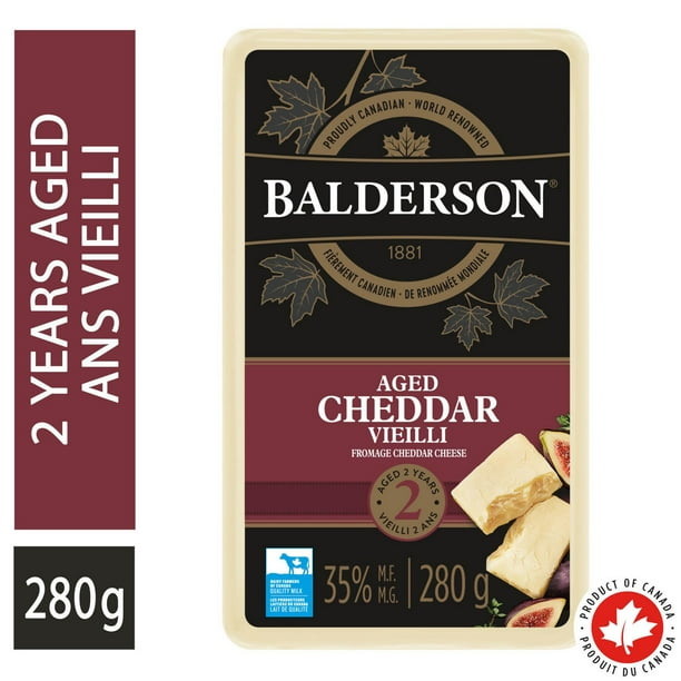 Balderson 2 Year Aged Canadian Cheddar Cheese, 280 g Walmart.ca