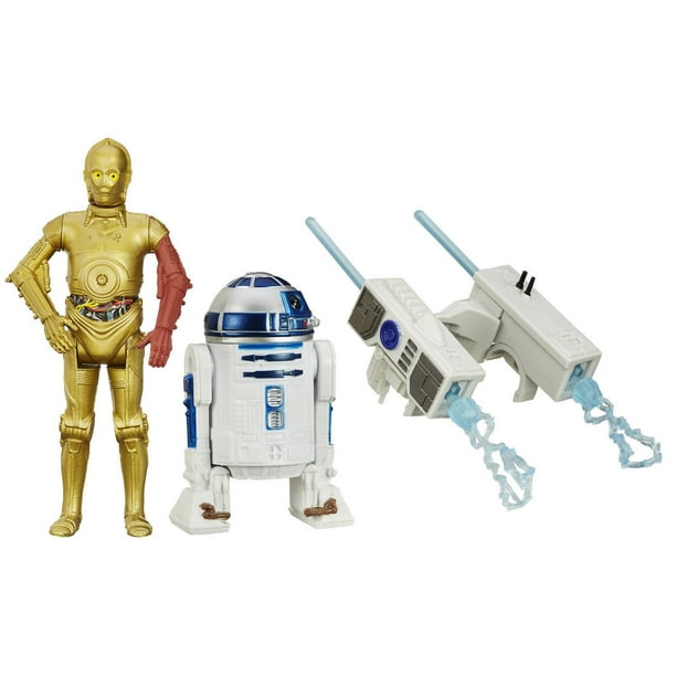 Star Wars Le Réveil de la Force Ensemble de 2 figurines R2-D2 et C-3PO en mission dans la neige 3,75 po