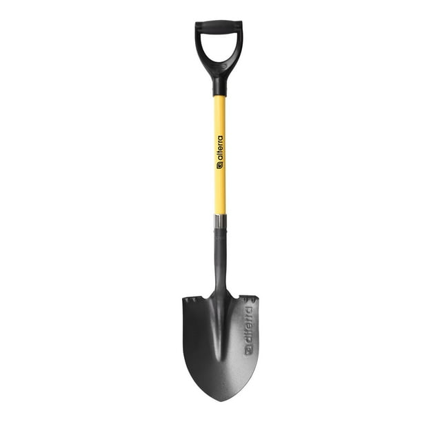 Alterra Fiberglass DHandle Digging Shovel, DHandle Round Point Shovel