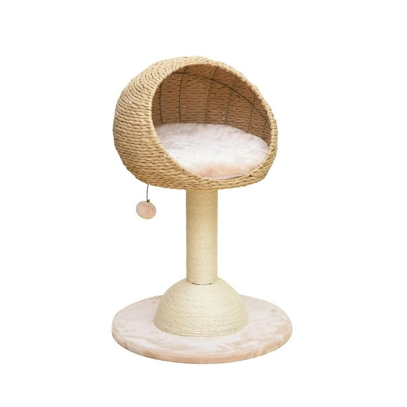 Catry Lookout Small Cat Tower with Scratcher & Cat Toy