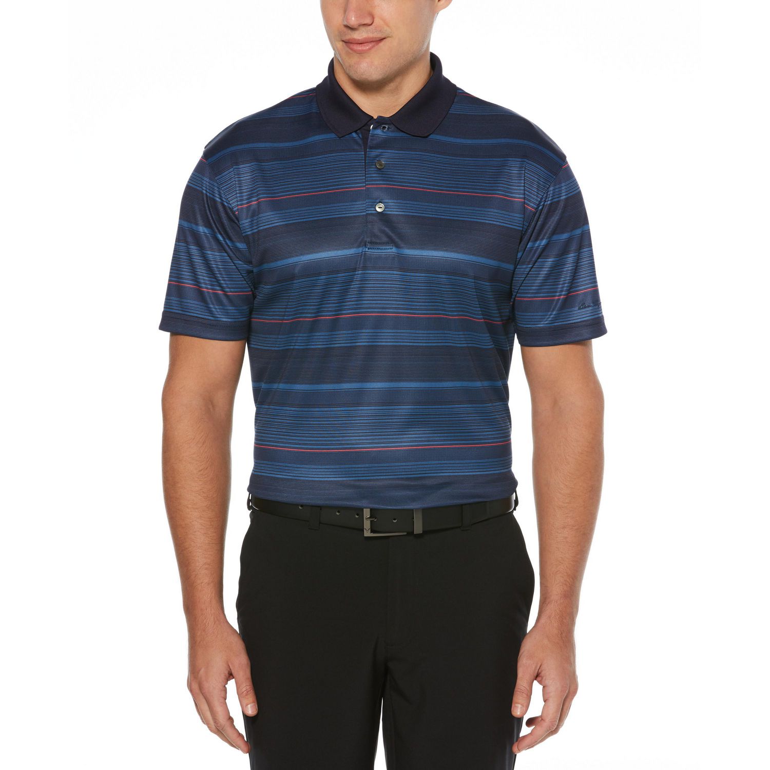 Men's Performance Short Sleeve Striped Golf Polo Shirt | Walmart Canada