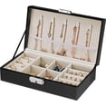 thumbnail image 1 of Rectangular Lock Closure Travel Jewelry Box, 1 of 2