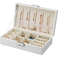thumbnail image 1 of Rectangular Lock Closure Travel Jewelry Box, 1 of 2