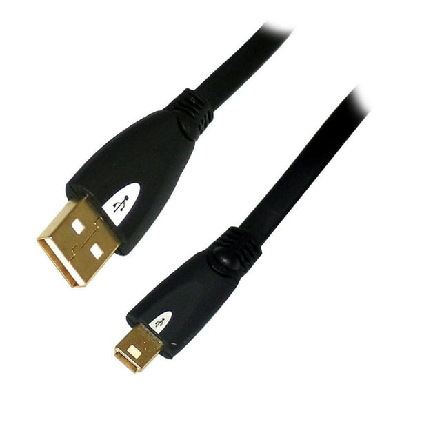 Câble plat au détail USB 2 AB Mini 6 NR, 6 pieds