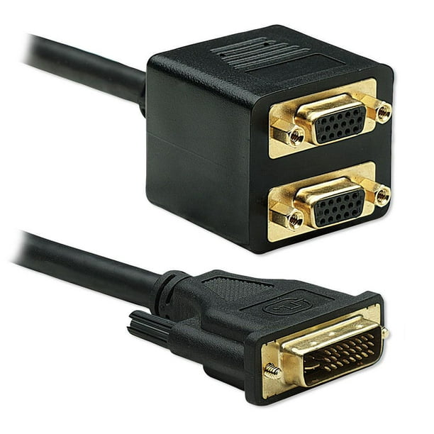 Câble répartiteur DVI-I vers 2x VGA - 1 pi, NR
