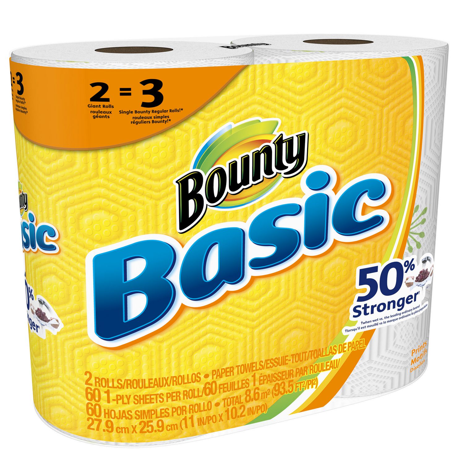 Bounty Basic Regular Roll Paper Towels Walmart Canada