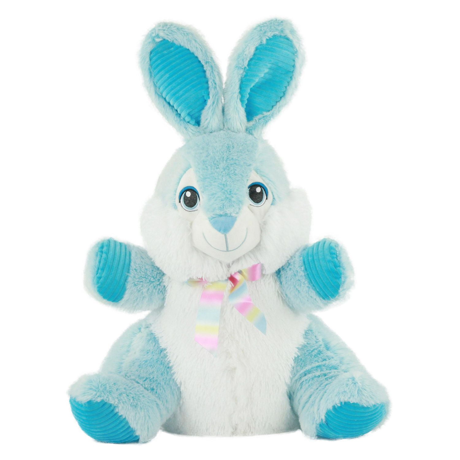 Way to Celebrate Easter Chubby Cheeks Bunny Plush Toy, Blue | Walmart ...