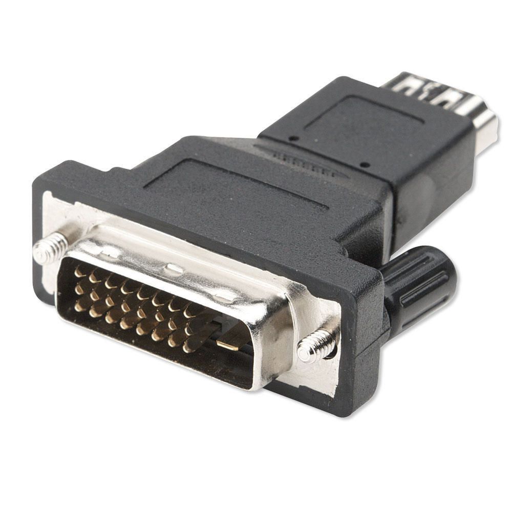 Adaptateur HDMI femelle vers DVI-I mâle avec connecteurs 24 1 