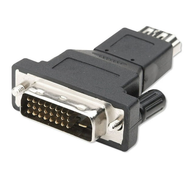 Adaptateur HDMI Femelle vers DVI Mâle, Coudé / Rotatif 360° - Plaqué Or -  Français