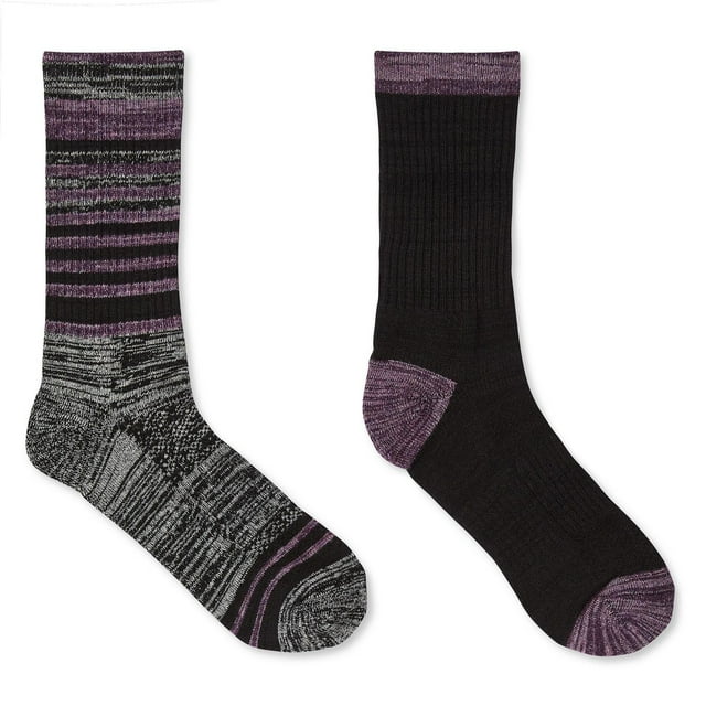 Ozark Trail Women's Crew Socks 2-Pack
