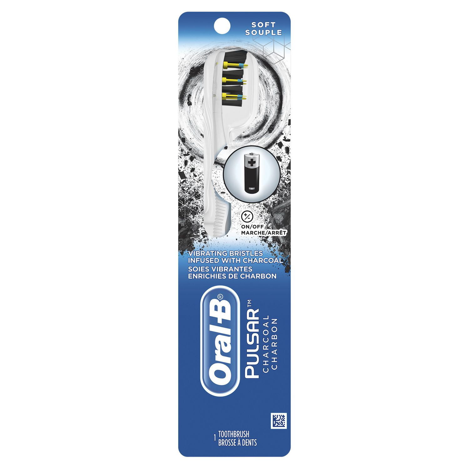 Oral-B Pulsar Charcoal Battery Toothbrush, Soft, 1 Count - Walmart.ca