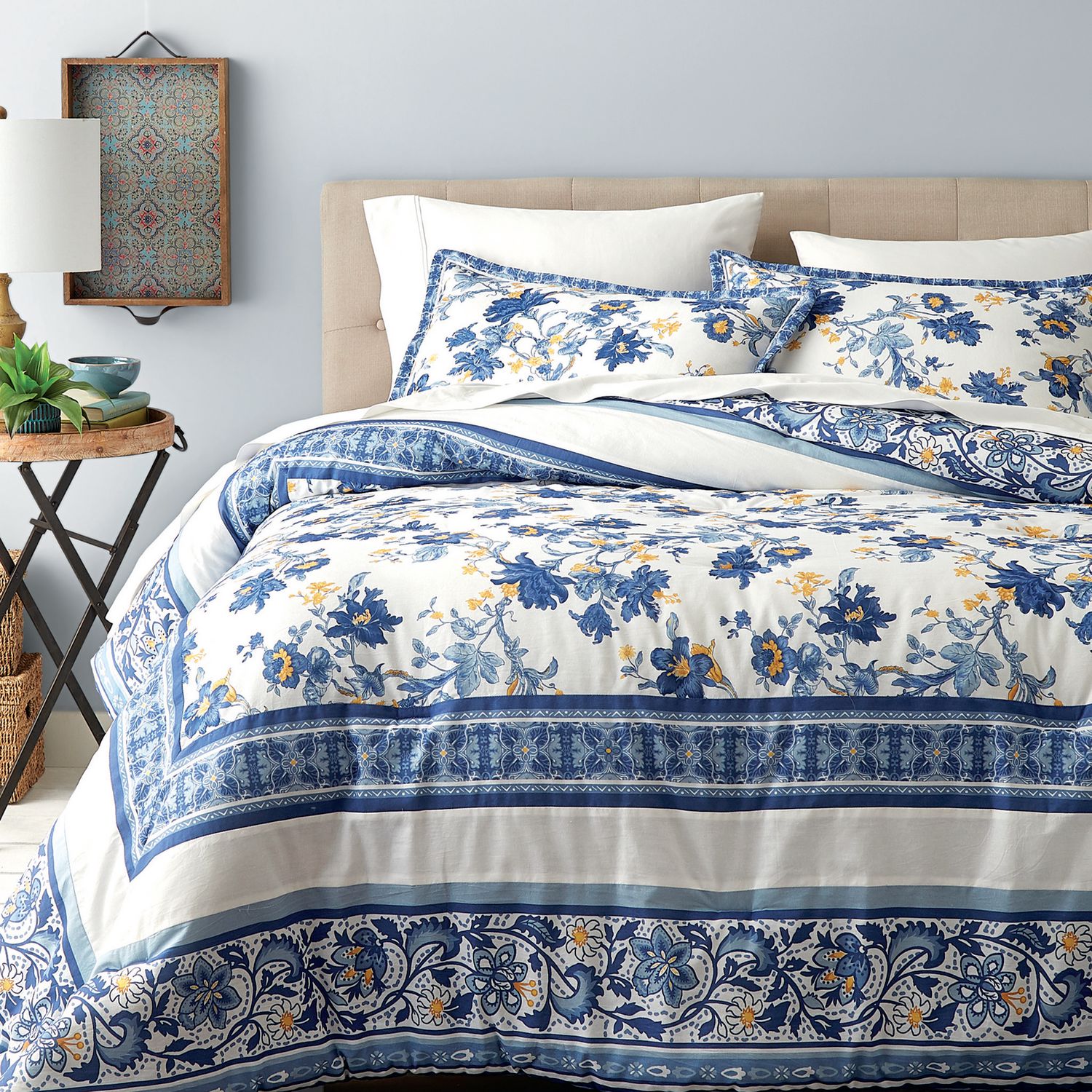 Hometrends Blue Floral Comforter Set Walmart Canada