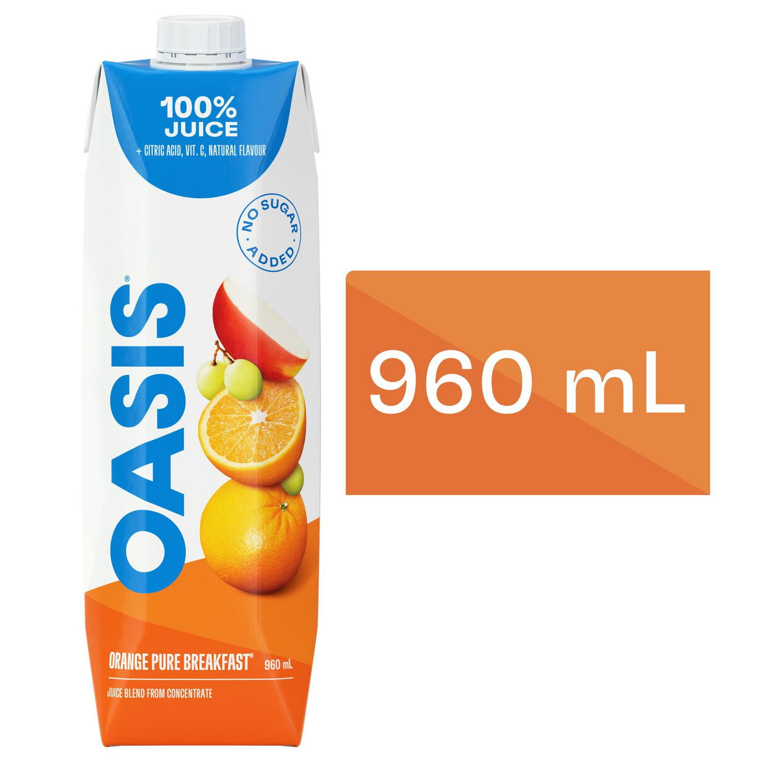 Oasis Classic 100 Juice Blend Orange Pure Breakfast Walmart Canada