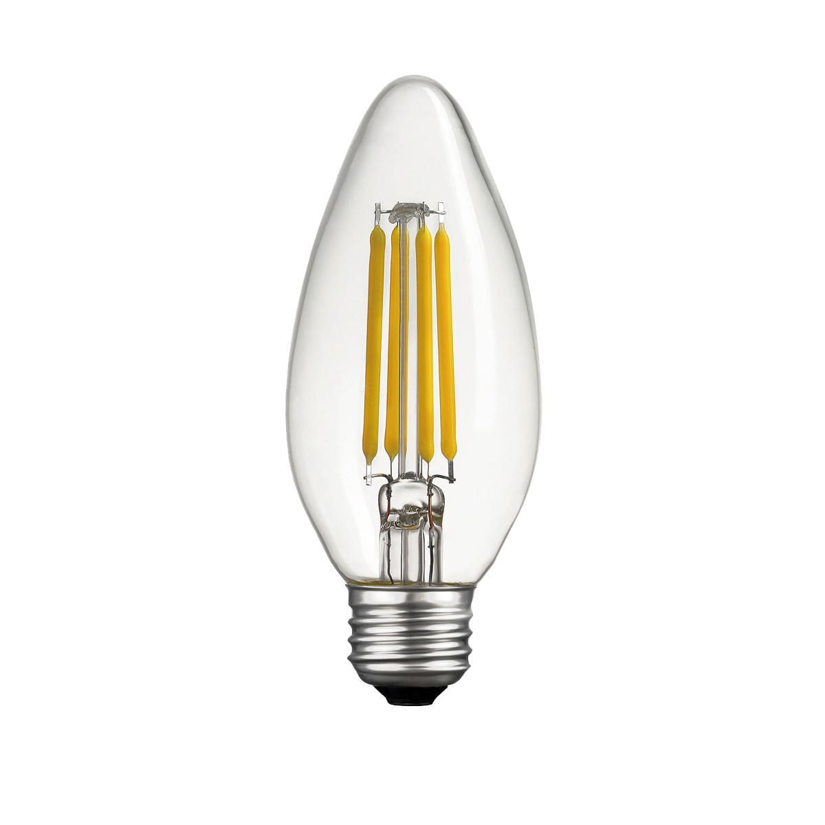 Globe Electric 4W B11 E26 Daylight Dimmable Filament LED Light Bulbs