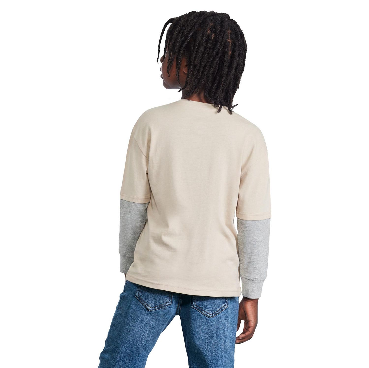 T-shirt à manches longues trompe-l’œil George pour garçons