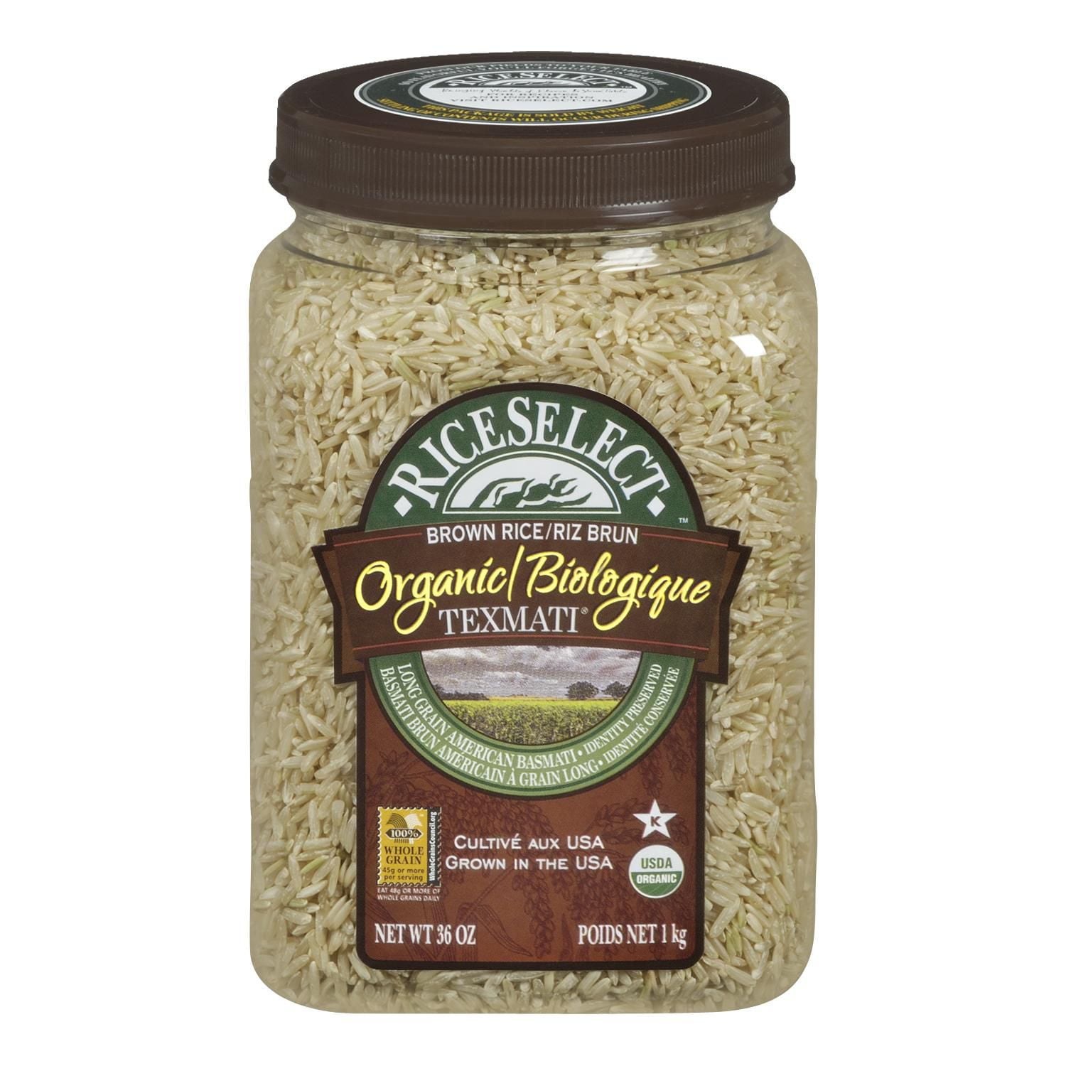 RiceSelect Organic Texmati Brown Rice Jar Walmart Canada
