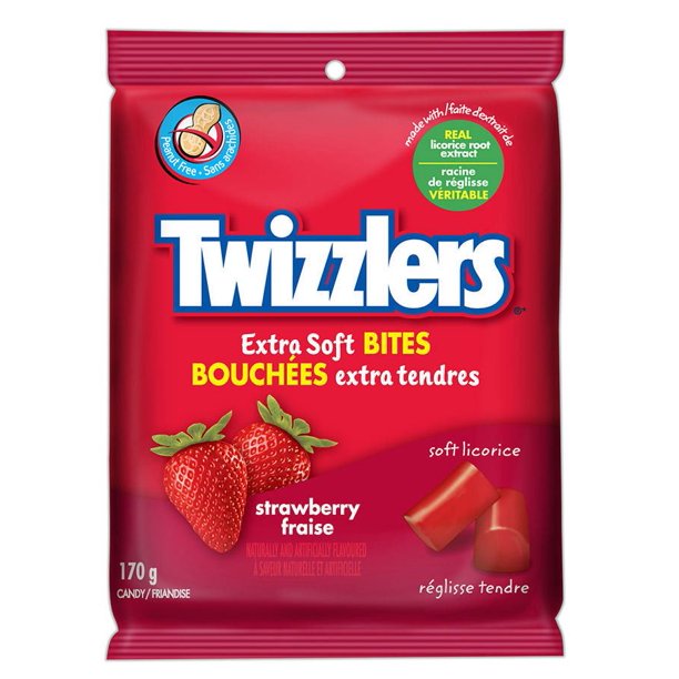 Friandises extra tendres de TWIZZLERS - fraise
