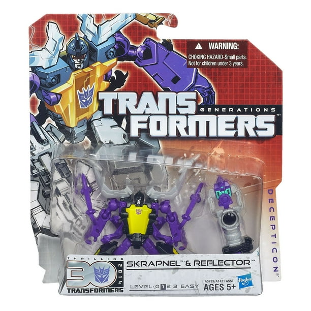 Transformers Generations - Figurines Skrapnel et Reflector de classe Légendes