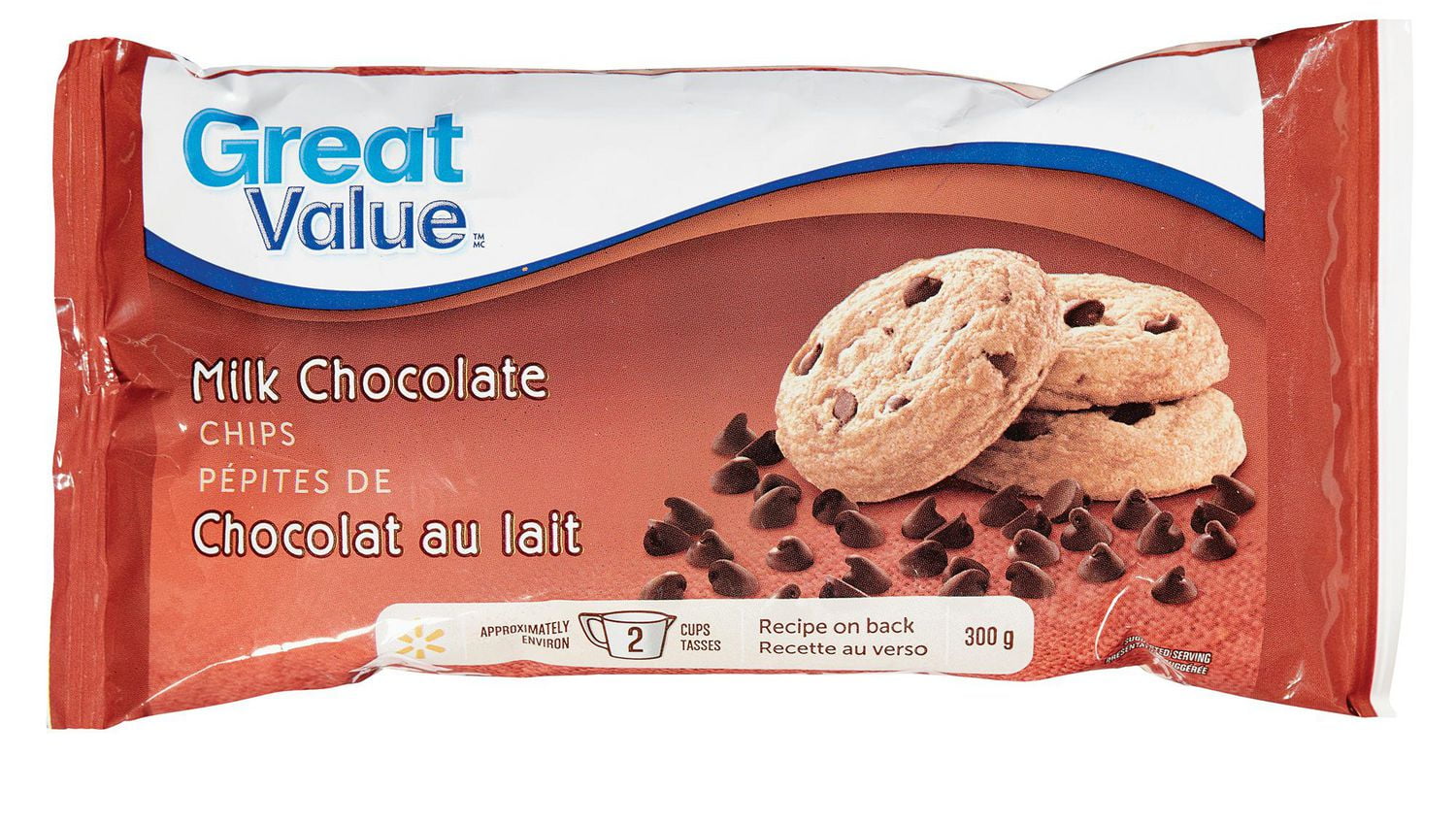 Great Value Milk Chocolate Chips 12/300G Walmart Canada