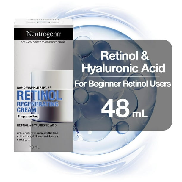 Neutrogena Anti Aging Retinol Face Cream with Hyaluronic Acid, Rapid