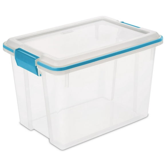 Sterilite 19 Liter Clear Gasket Box, 19 Liter