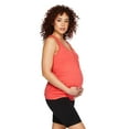 thumbnail image 2 of Paisley Sky Maternity Snap Henley Tank, 2 of 6