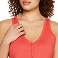 thumbnail image 4 of Paisley Sky Maternity Snap Henley Tank, 4 of 6