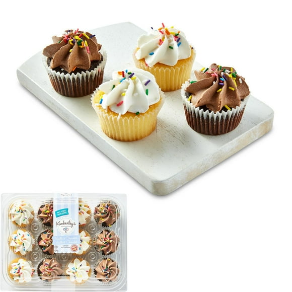 Kimberley’s Bakeshoppe Vanilla & Chocolate Cupcakes, 12 cupcakes, 624 g total