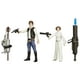 Star Wars Un nouvel espoir Ensemble de deux figurines Han Solo et princesse Leia en mission dans l’espace 3,75 po – image 1 sur 2