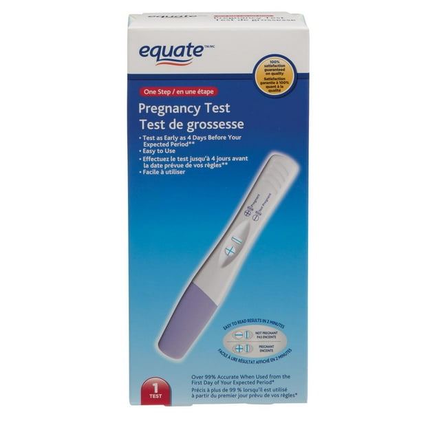 Test de grossesse en une étape d'Equate