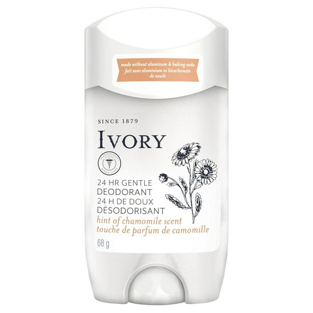 Ivory Deodorant, Hint of Chamomile, Made without Aluminum and Baking