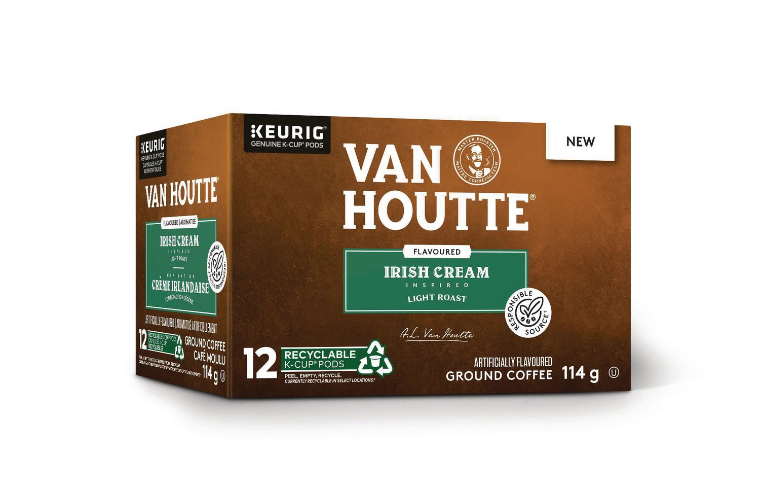 Van Houtte® Irish Cream Recyclable K-Cup® Pods, light roast, 12-count ...