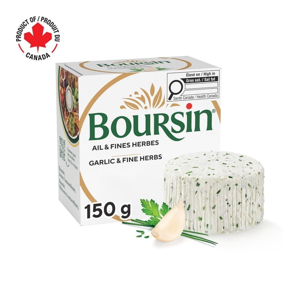 Boursin Garlic & Fine Herbs, Spreadable Cheese 150g