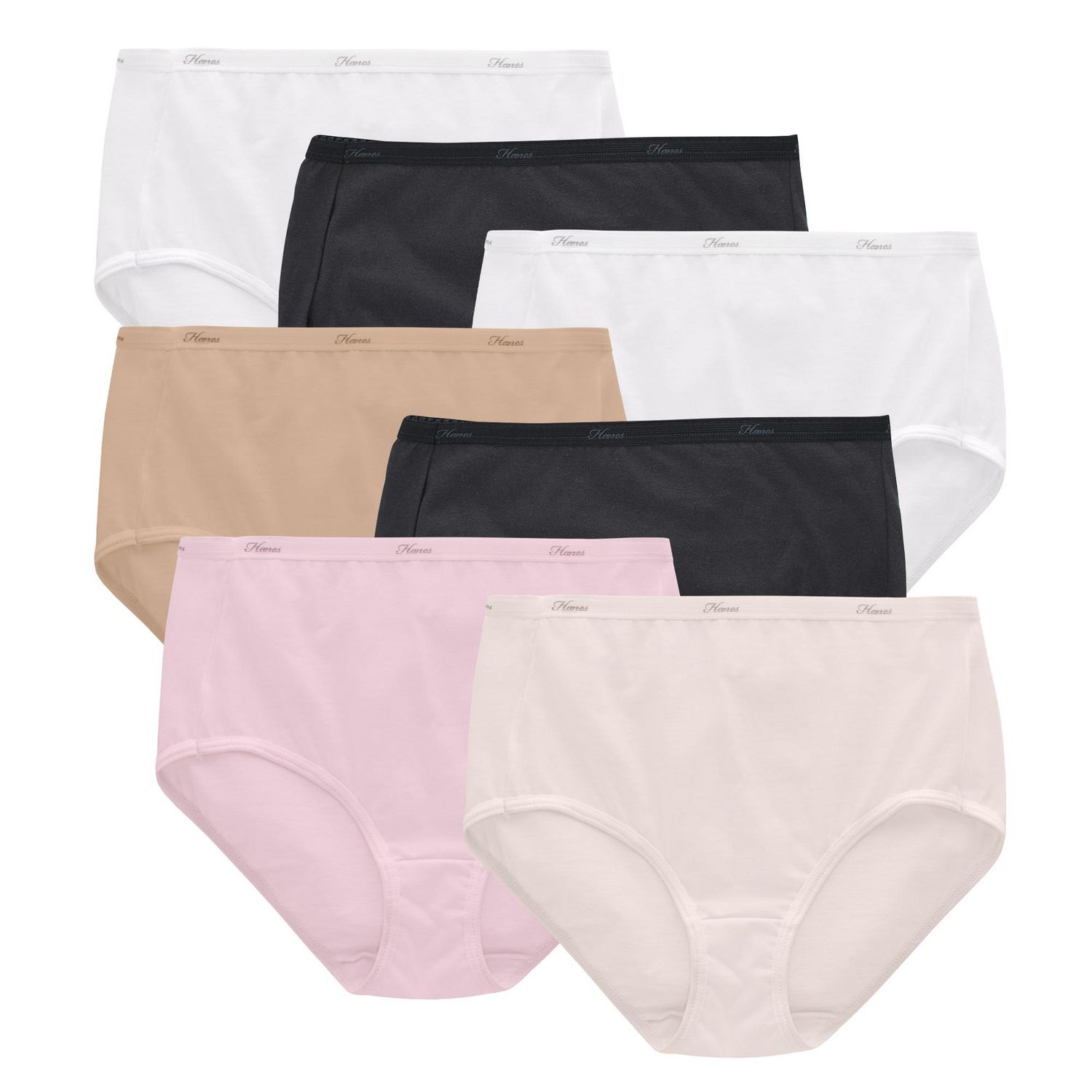 Hanes Women's 6+1 Bonus pack Basics Brief